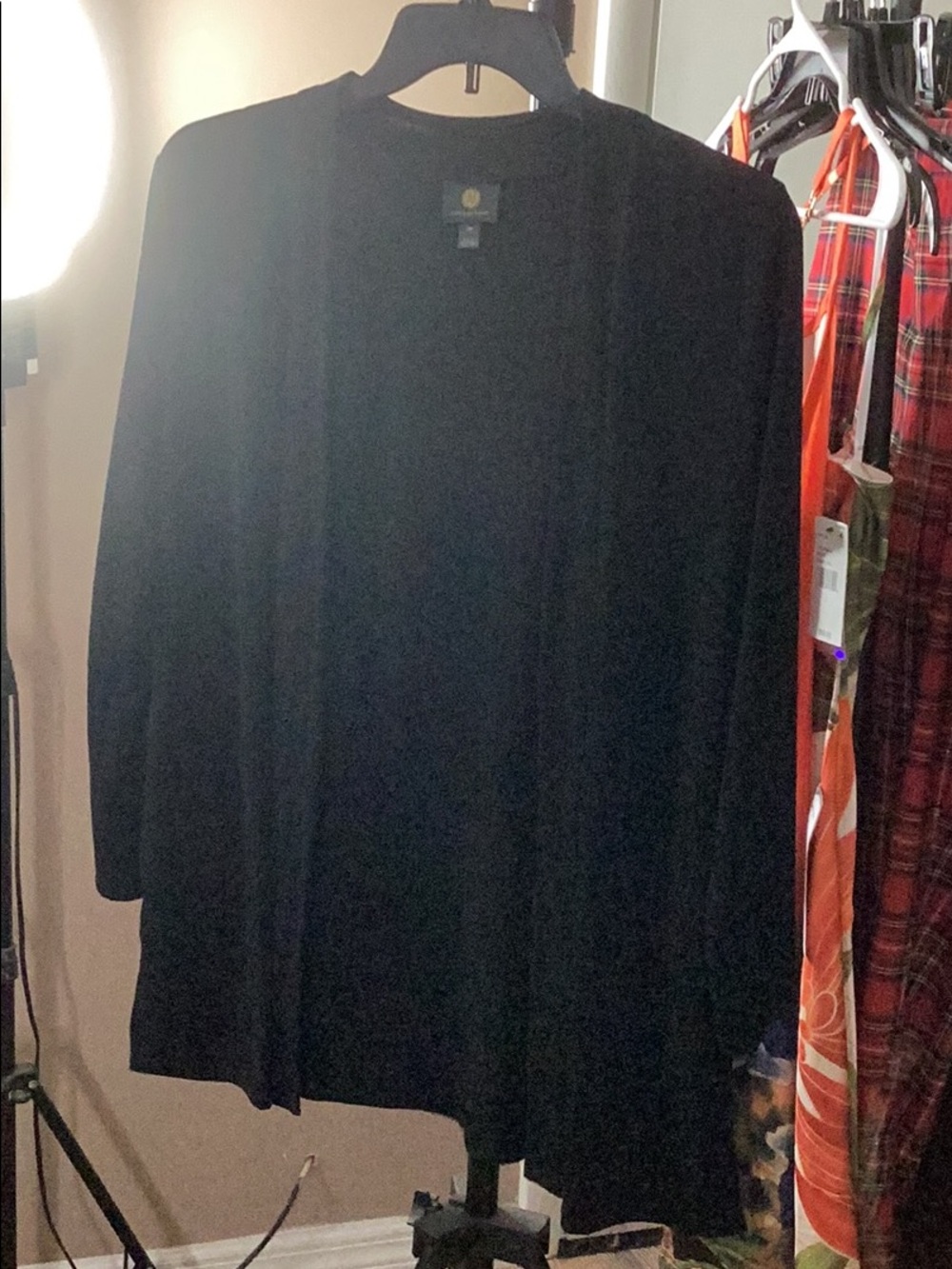 NWT JM COLLECTION BLACK CARDIGAN